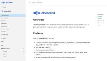 The AlsoAsked API documentation
